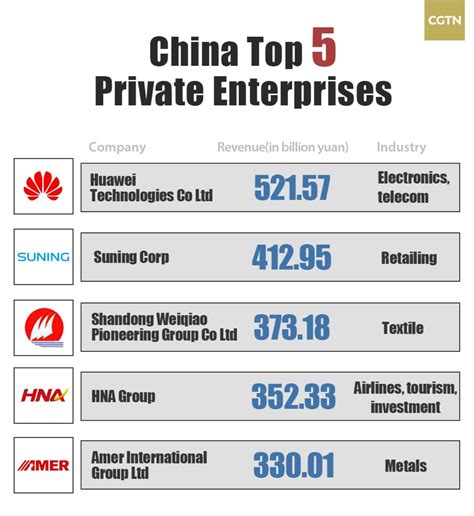 largest growing business areas in china